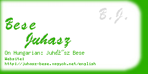 bese juhasz business card